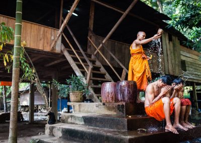 Bénediction près des temples d'Angkor