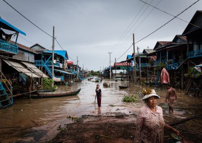 Village flottant au Cambodge